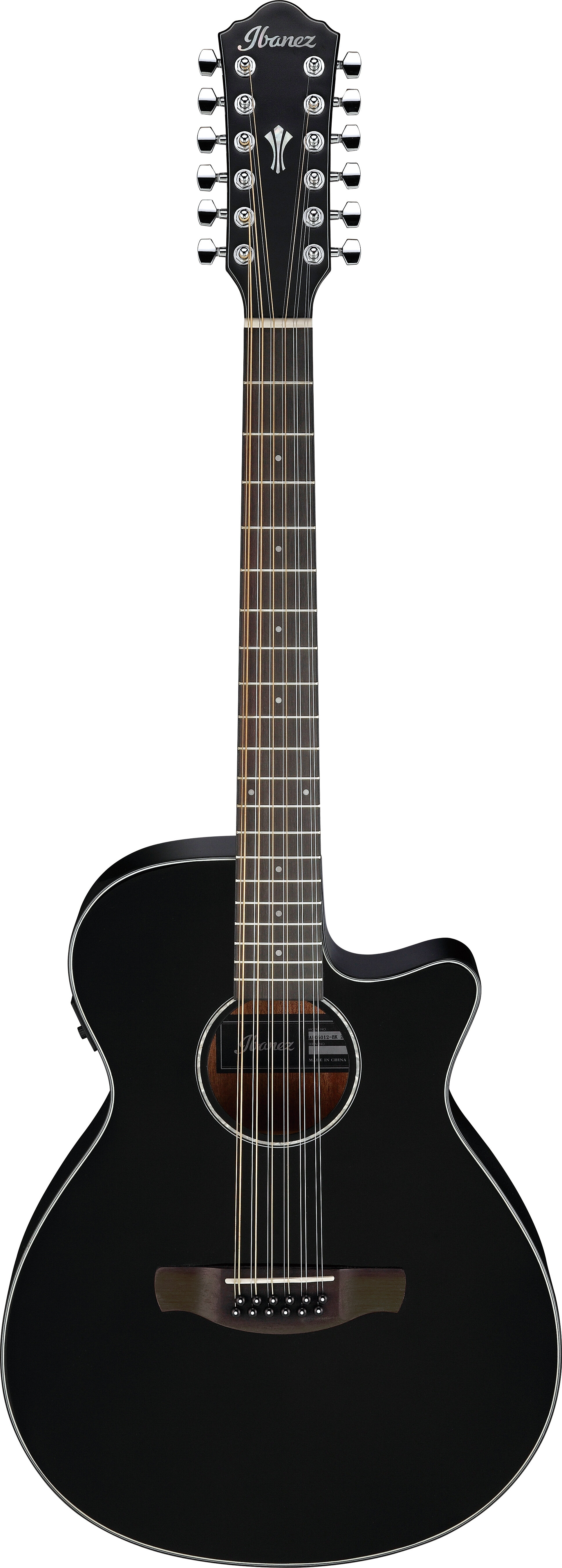 Ibanez AEG5012 Acoustic Electric Guitar Black -  AEG5012BK