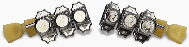 Allparts True Lok Vintage 3x3 Locking Tuners Nkl