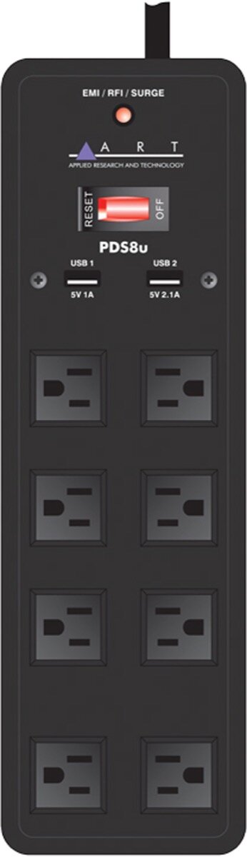 ART PDS8U Eight Outlet Power Strip With USB