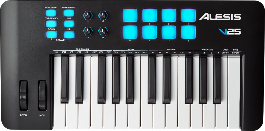 Alesis V25 25 Key USB MIDI Controller Keyboard -  V25 MKII