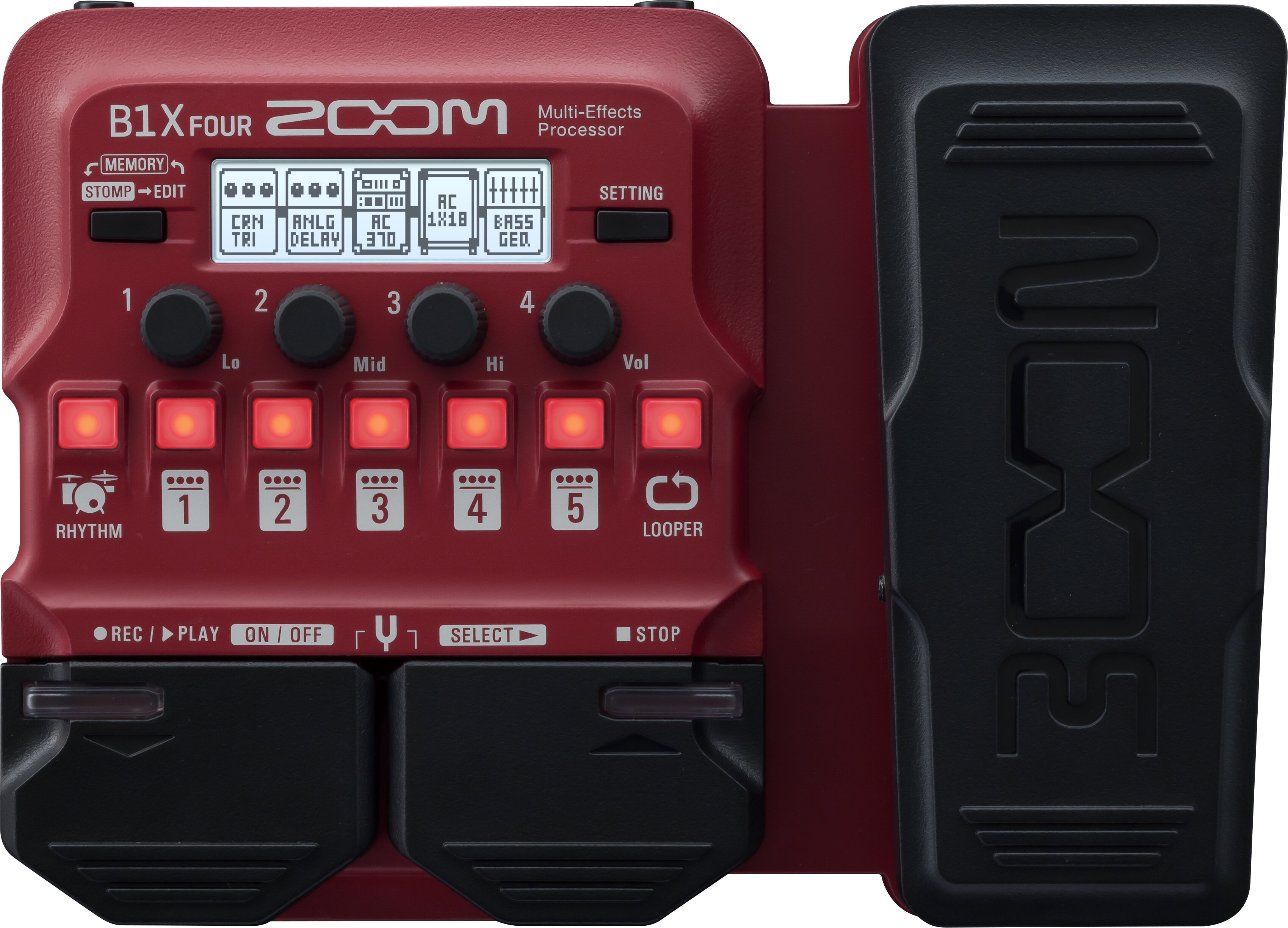Zoom B1X FOUR MultiEffects Bass Guitar Pedal