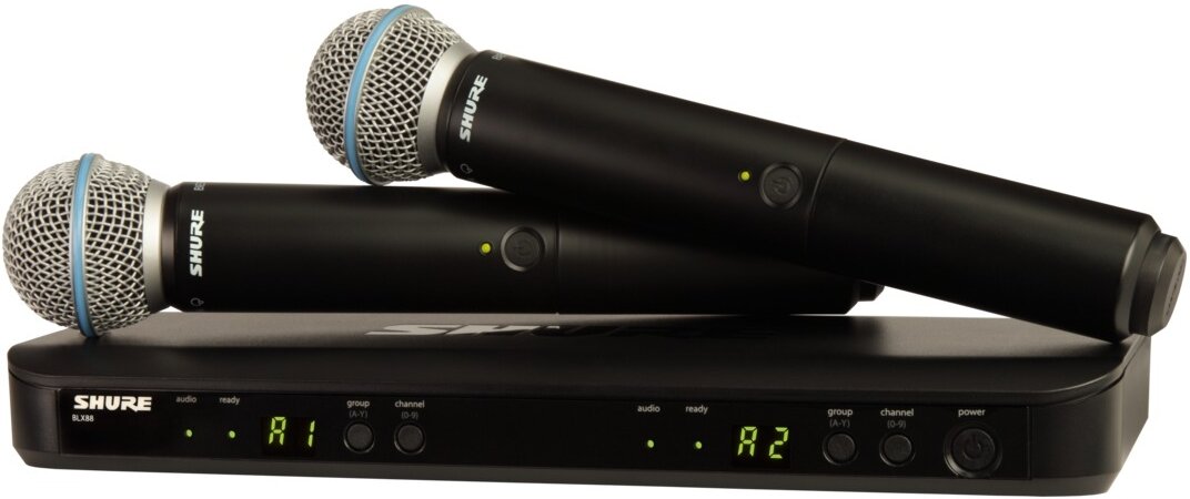 Shure BLX288B58H9 Dual Beta 58 Wireless System H9 -  BLX288/B58-H9