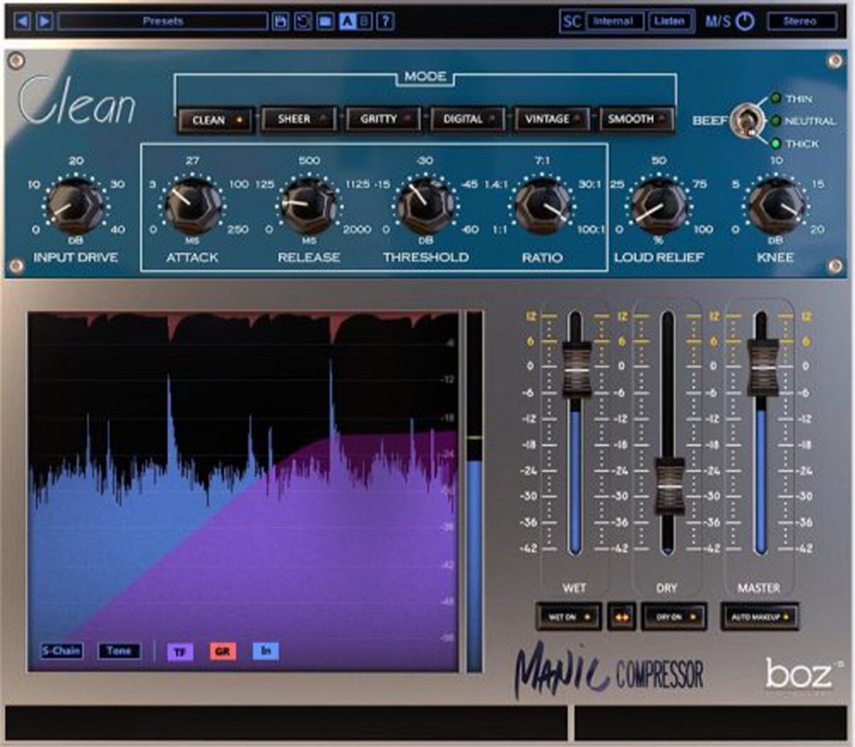 Boz Digital Manic Compressor Audio Plugin/Download