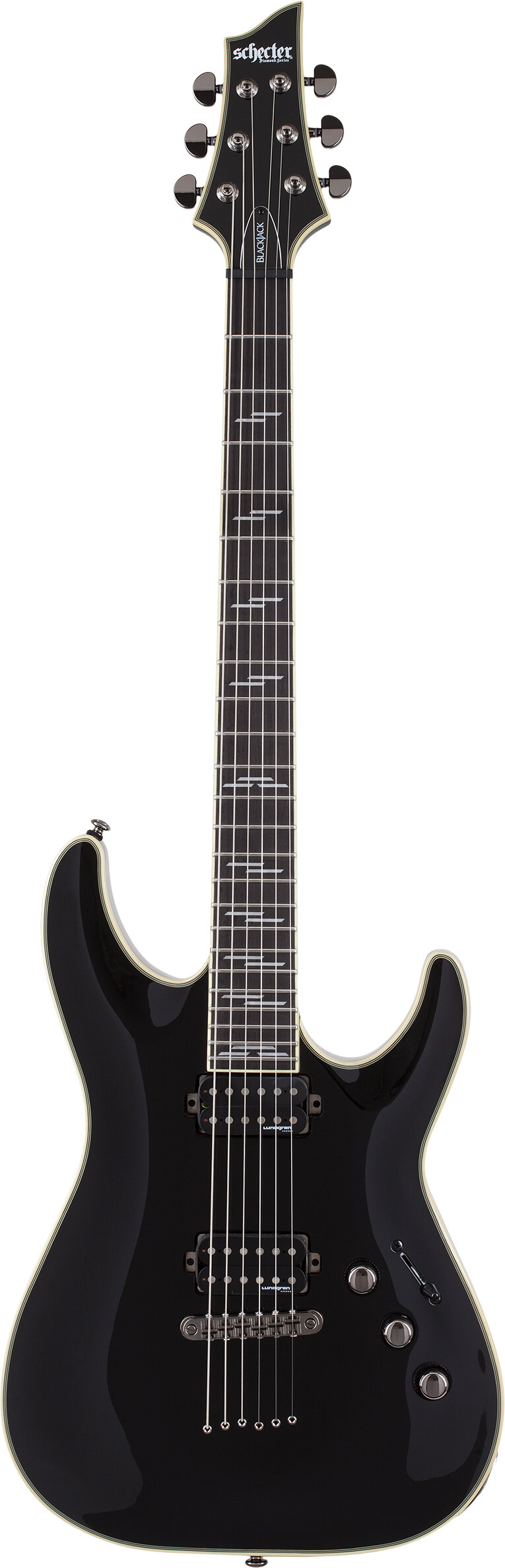 Schecter C-1 Blackjack Electric Guitar Gloss Black -  2560