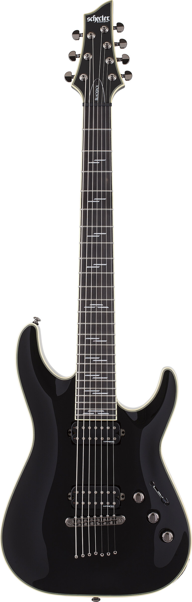 Schecter C-7 Blackjack Electric Guitar Gloss Black -  2564