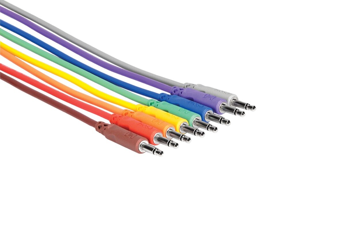 Hosa CMM830 Unbalanced Patch Cables Mini TS 1 Ft