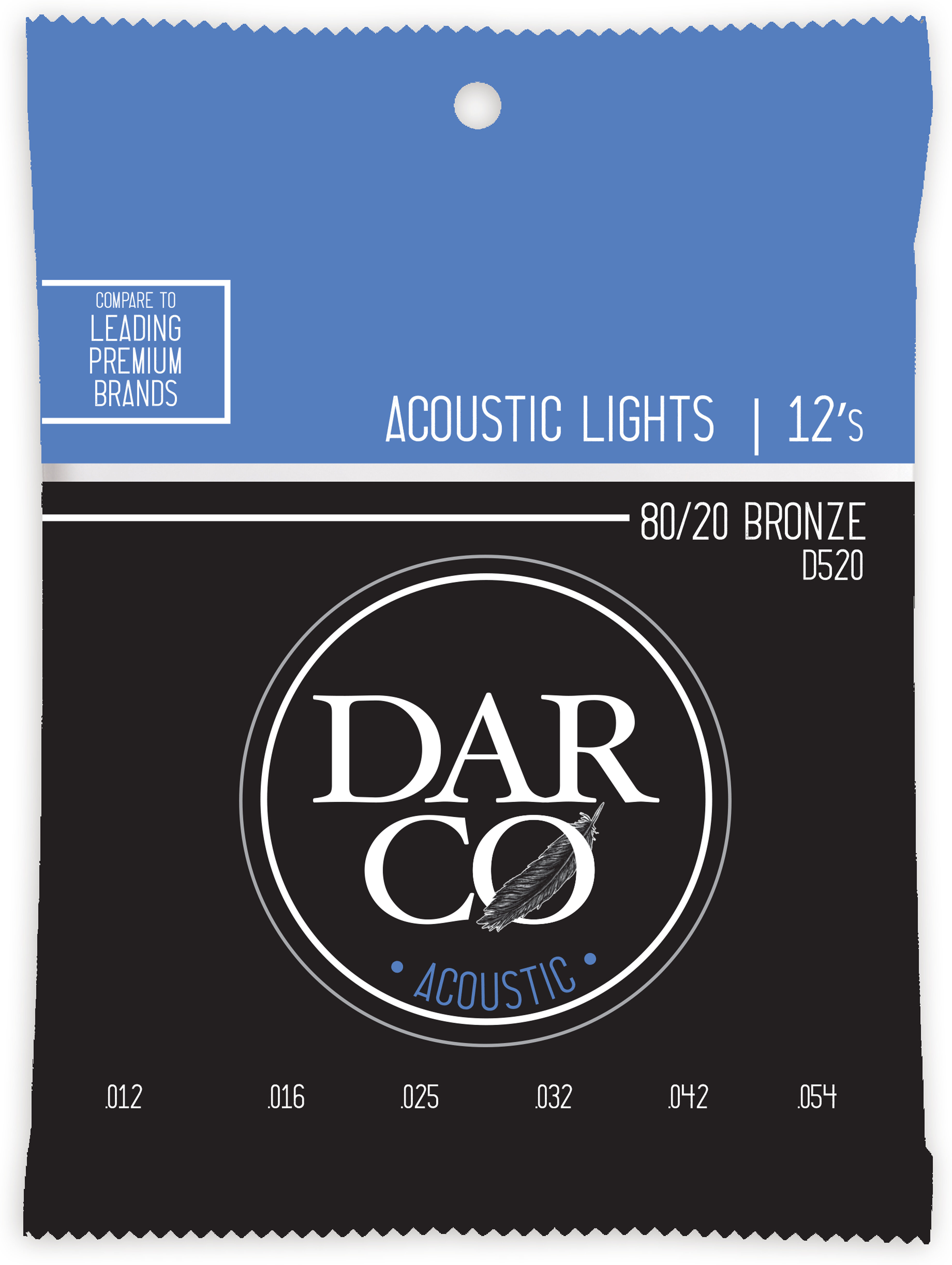 Darco D520 8020 Bronze Acoustic Guitar Strings