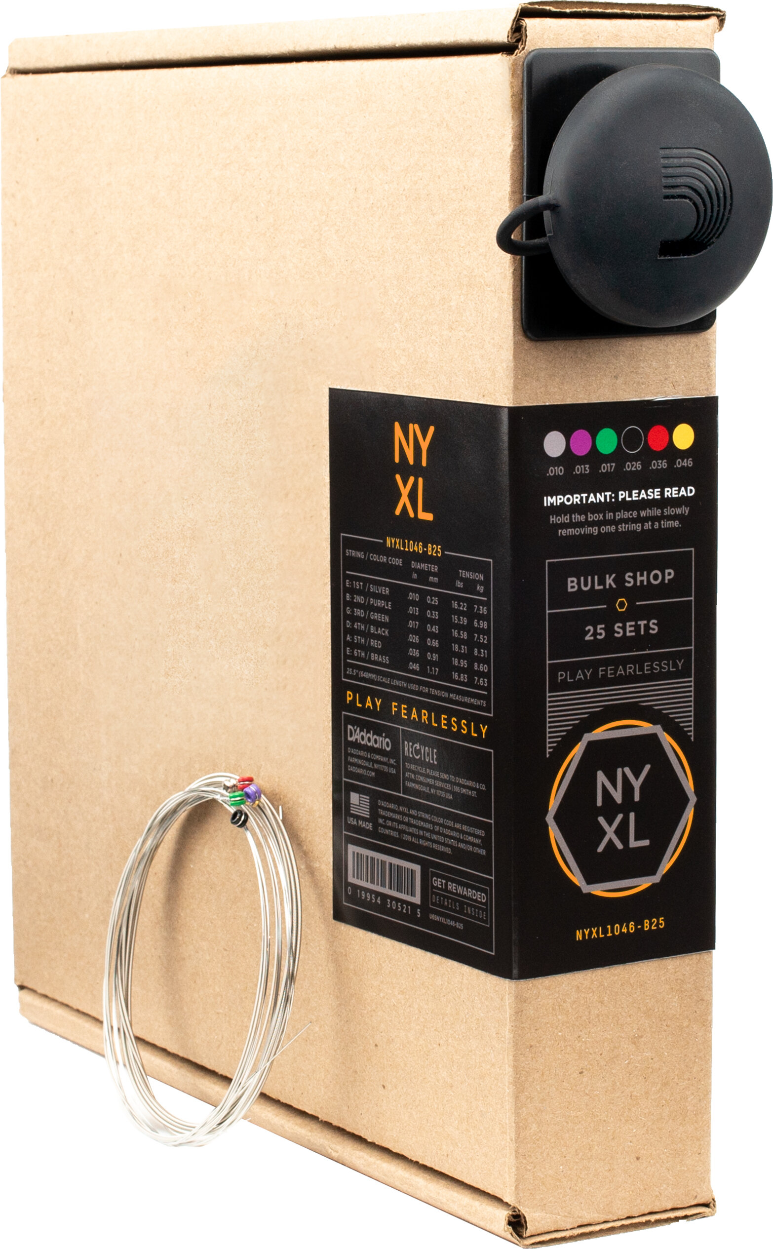 DAddario NYXL1046-B25 Electric Strings 25pk