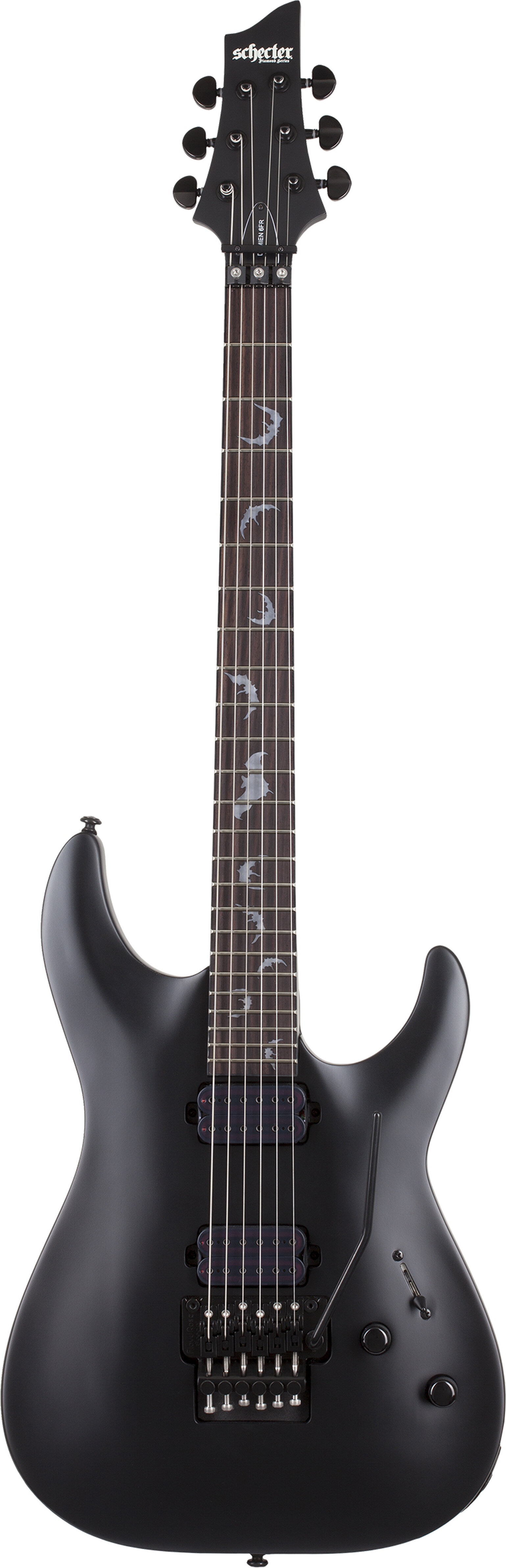 Schecter Damien-6FR Electric Guitar Satin Black -  2471