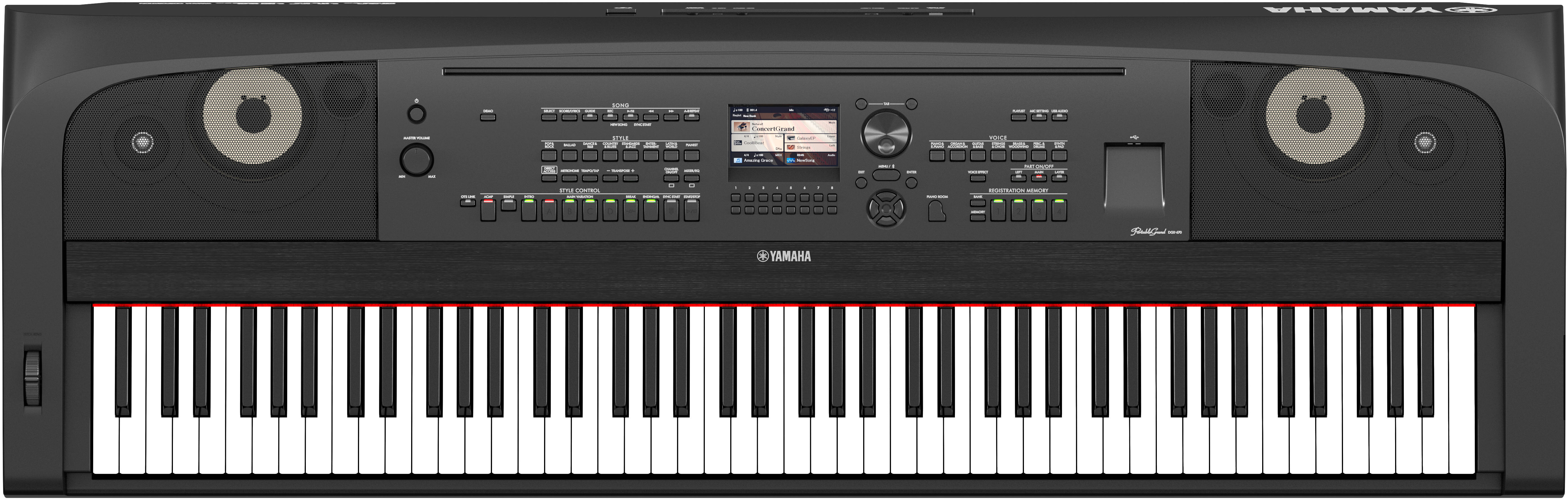 Portable Digital Piano in Black - Yamaha DGX670B