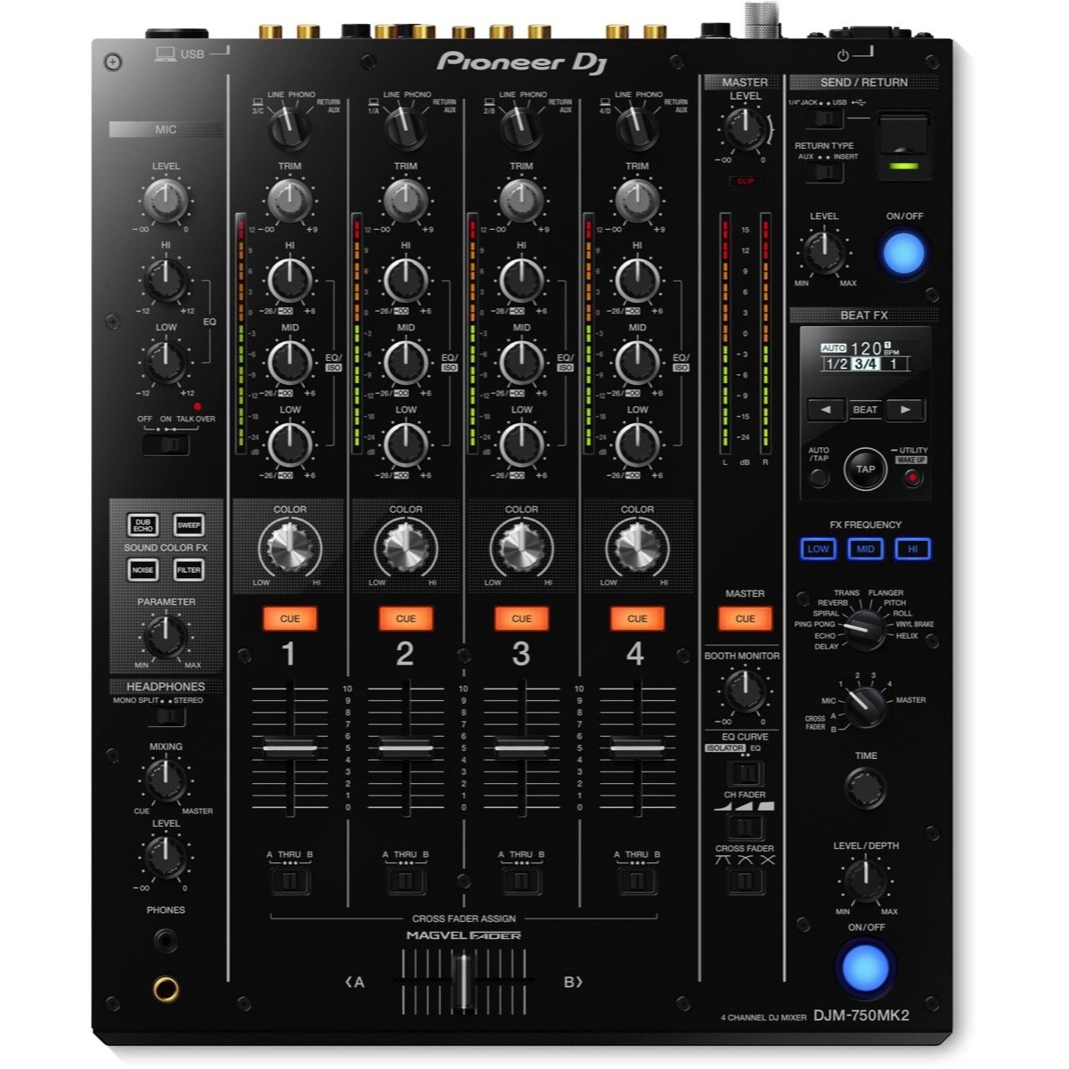 Pioneer DJ DJM750MK2 Professional DJ Mixer -  DJM-750MK2