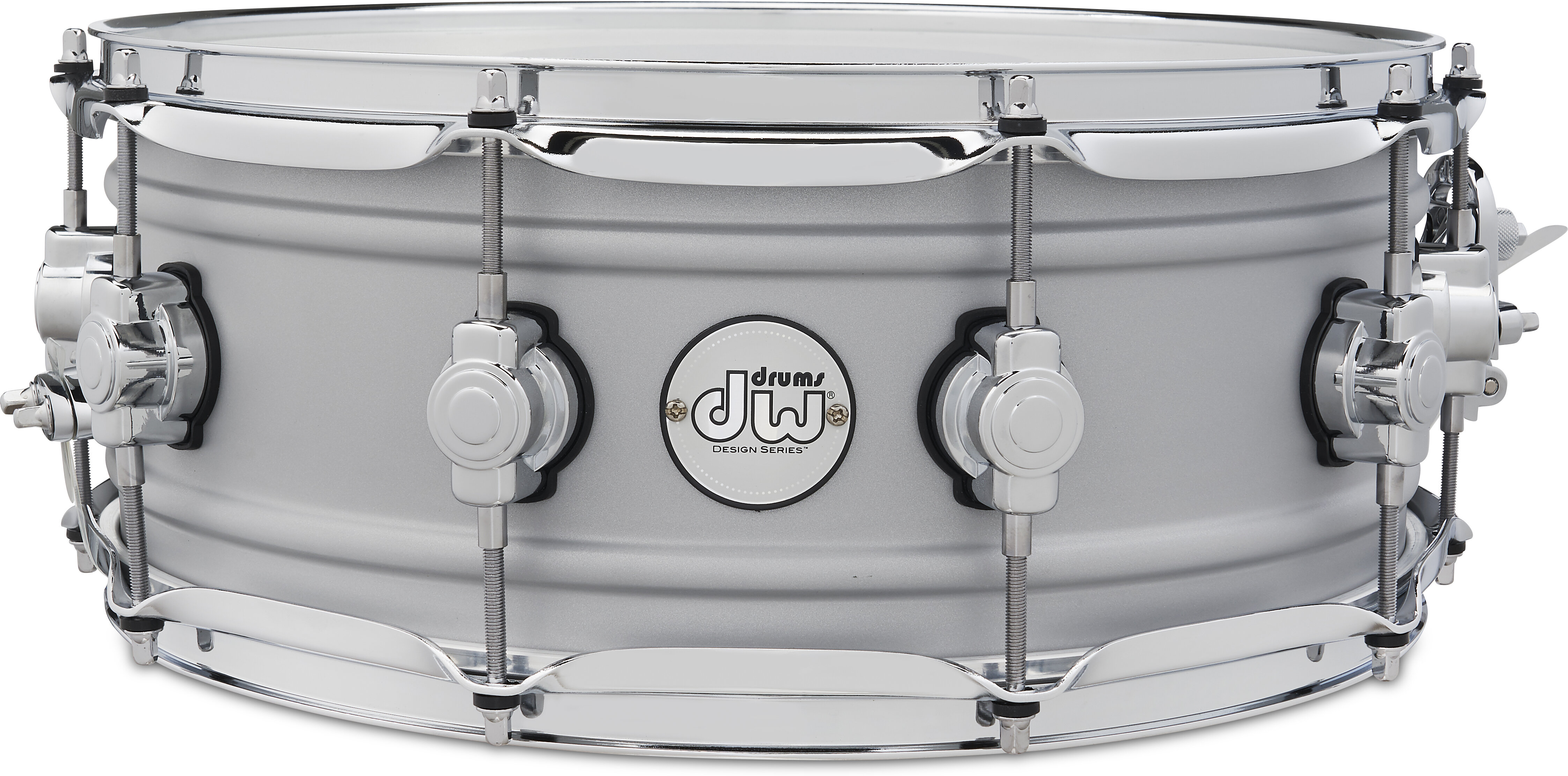 DW Design Series 55x14 Matte Aluminum Snare Drum