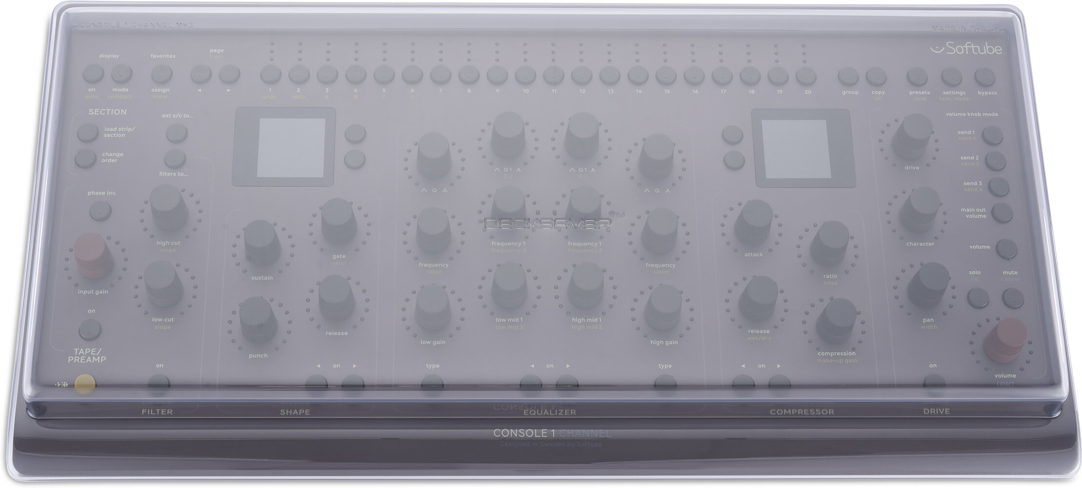 Decksaver Cover for Softube Console 1 Channel Mk3