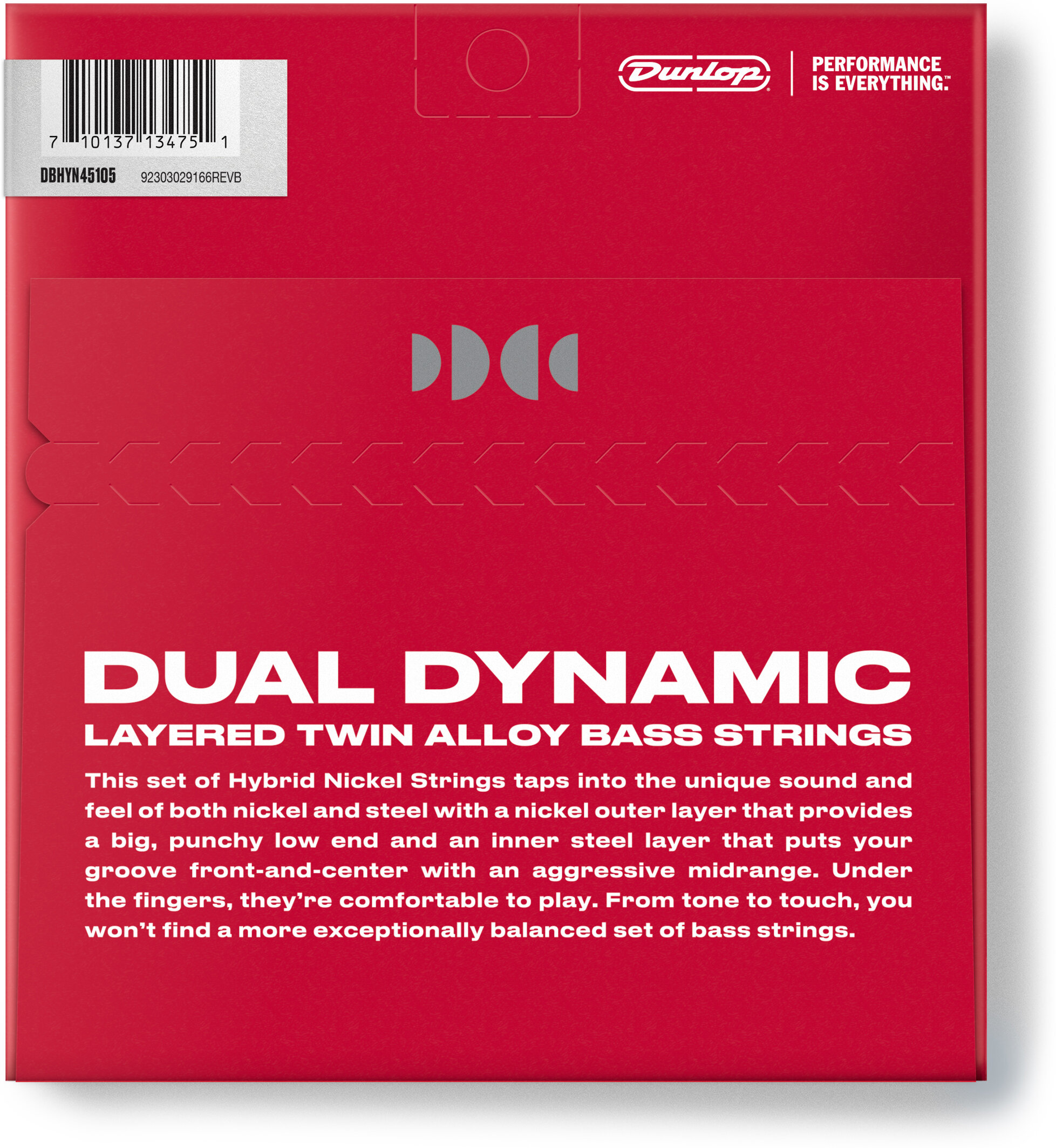 Dunlop DBHYN45105 Hybrid Nickel Bass Strings