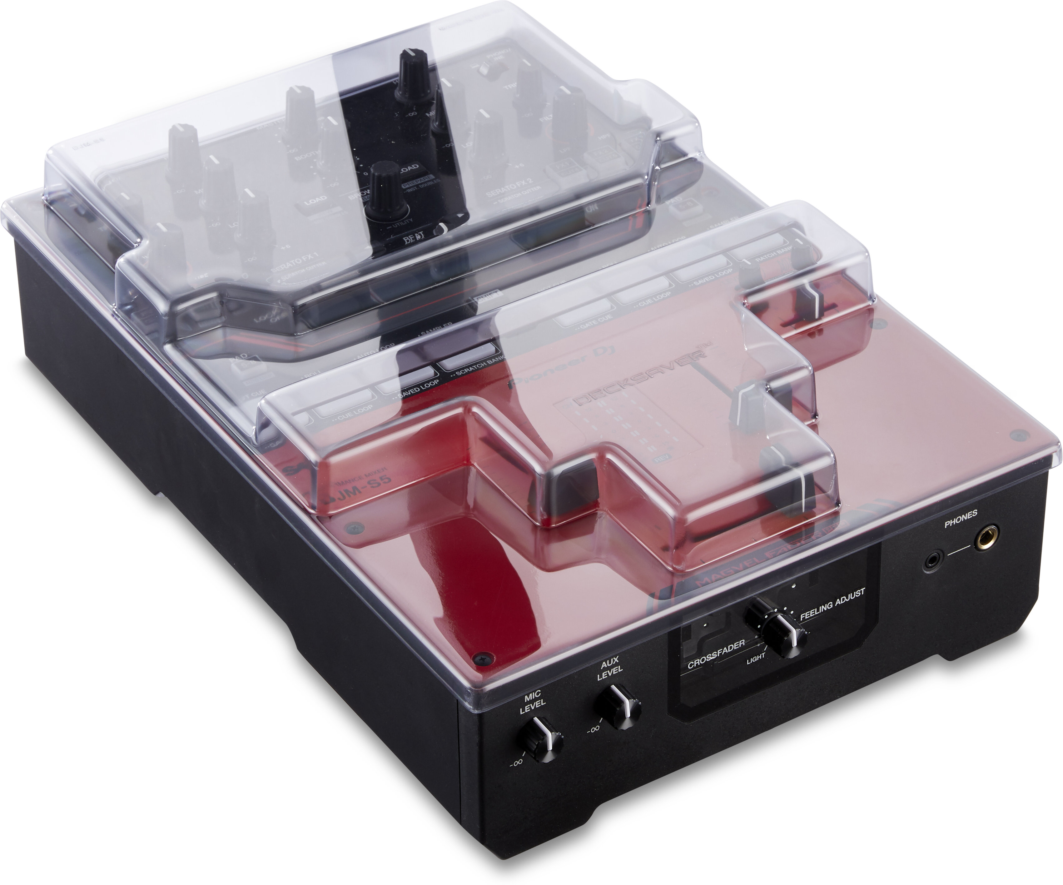 Decksaver cover for Pioneer DJ DJMS5 DJ Mixer