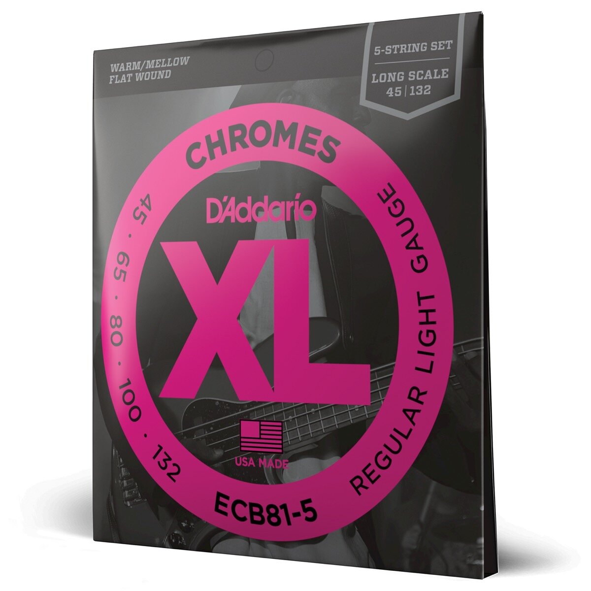 DAddario ECB815 Chromes 5 String Bass Strings -  D'Addario, ECB81-5