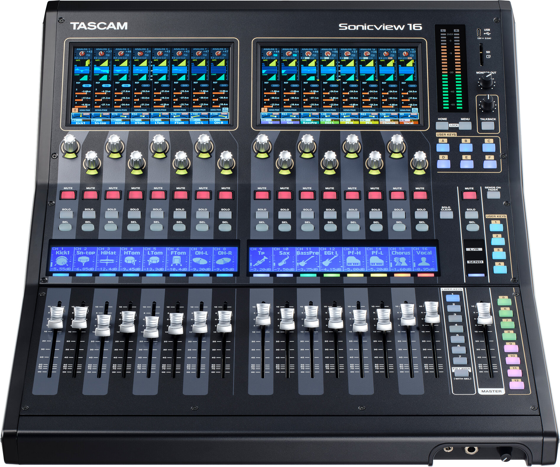 Tascam SONICVIEW 16XP 32 Channel Digital Mixer -  TAS SONICVIEW16XP
