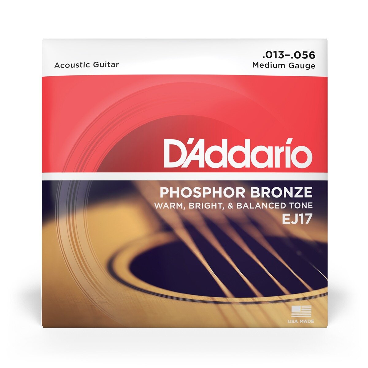 DAddario EJ17 Pho Bronz Aco Gtr Strings Med -  D'Addario