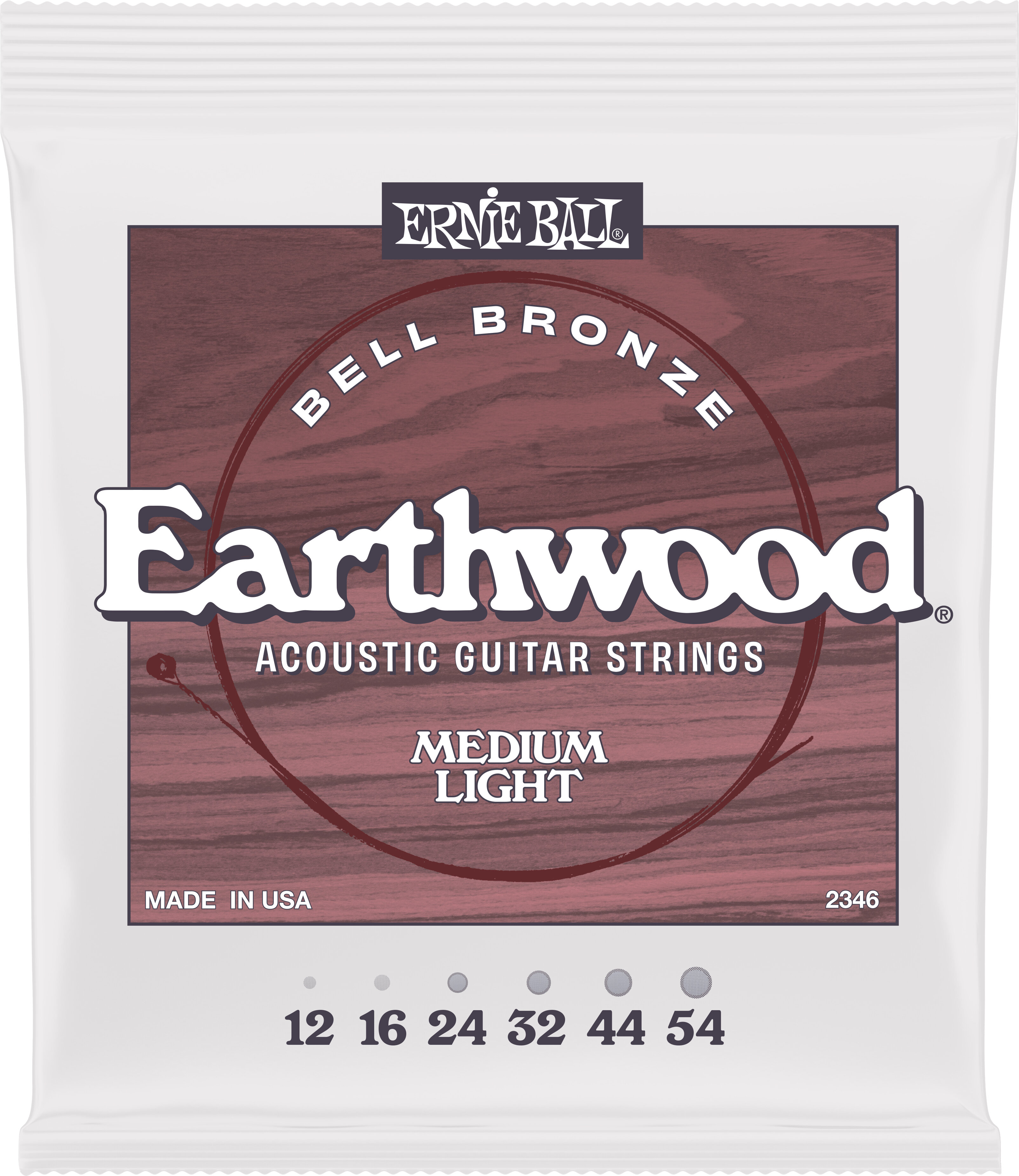 Ernie Ball P02346 Med Lt Bell Brnz Strings 12-54