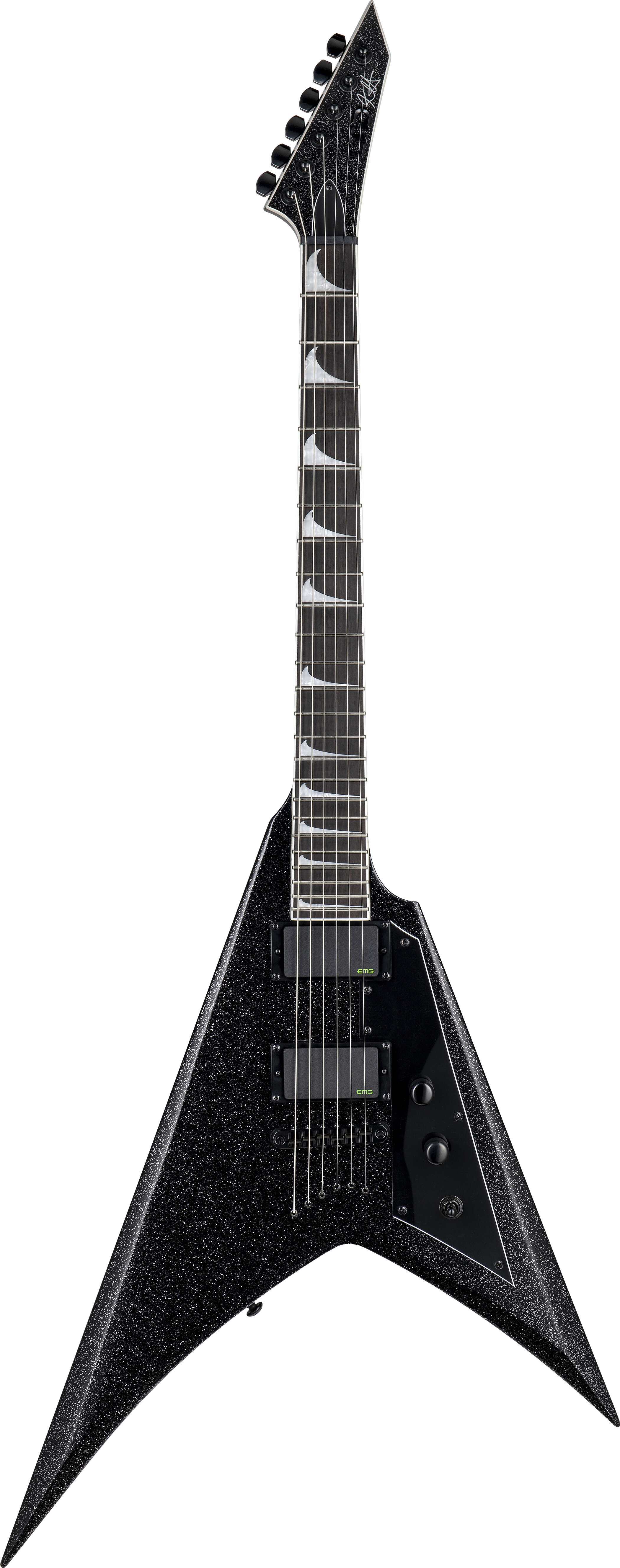 ESP LTD Kirk Hammett KH-V EG WC Blk Sparkle -  LKHVBLKSP