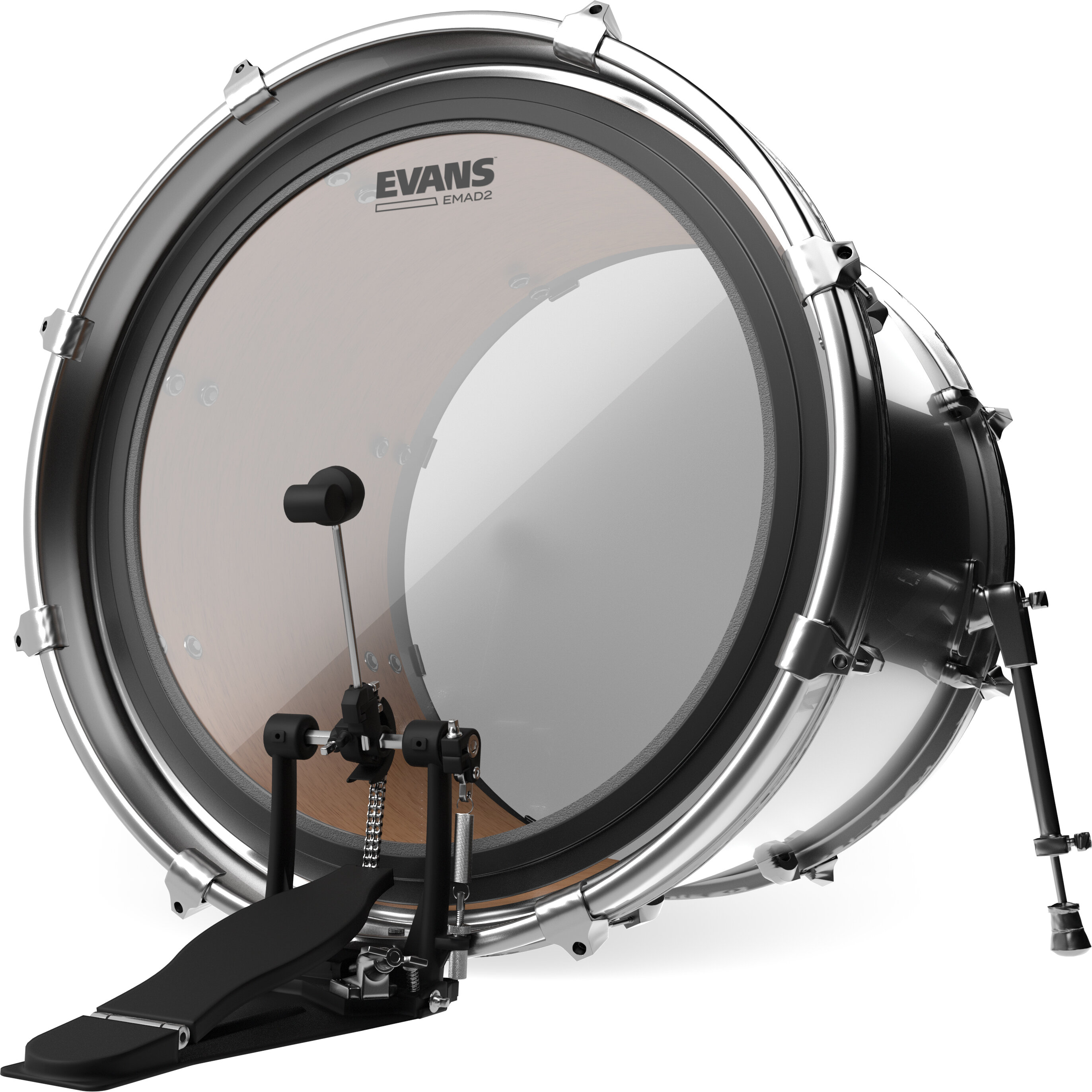 Evans EMAD2 Clear/REMAD Black 22 Inch Set