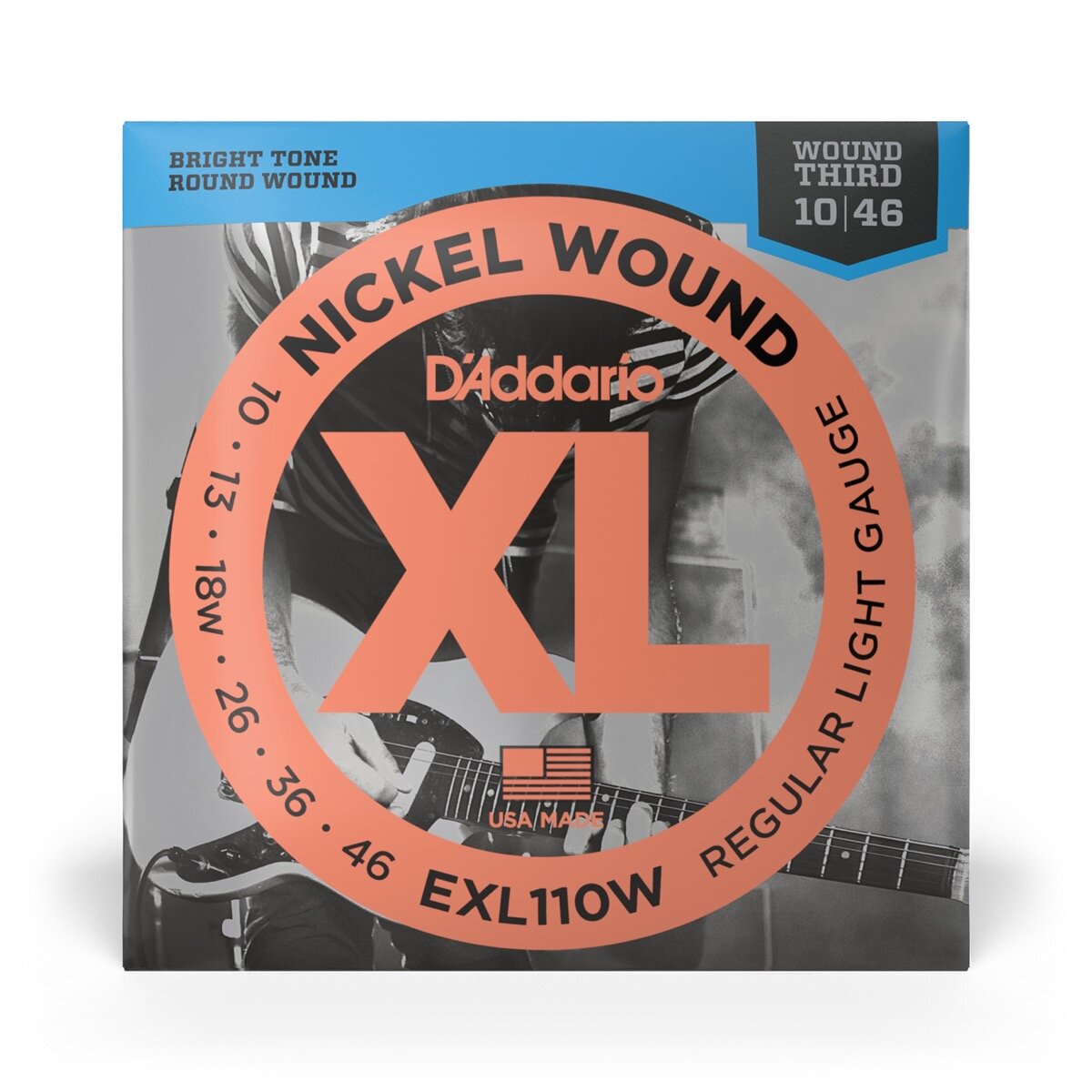 DAddario EXL110W Nickel Wound Strings Light
