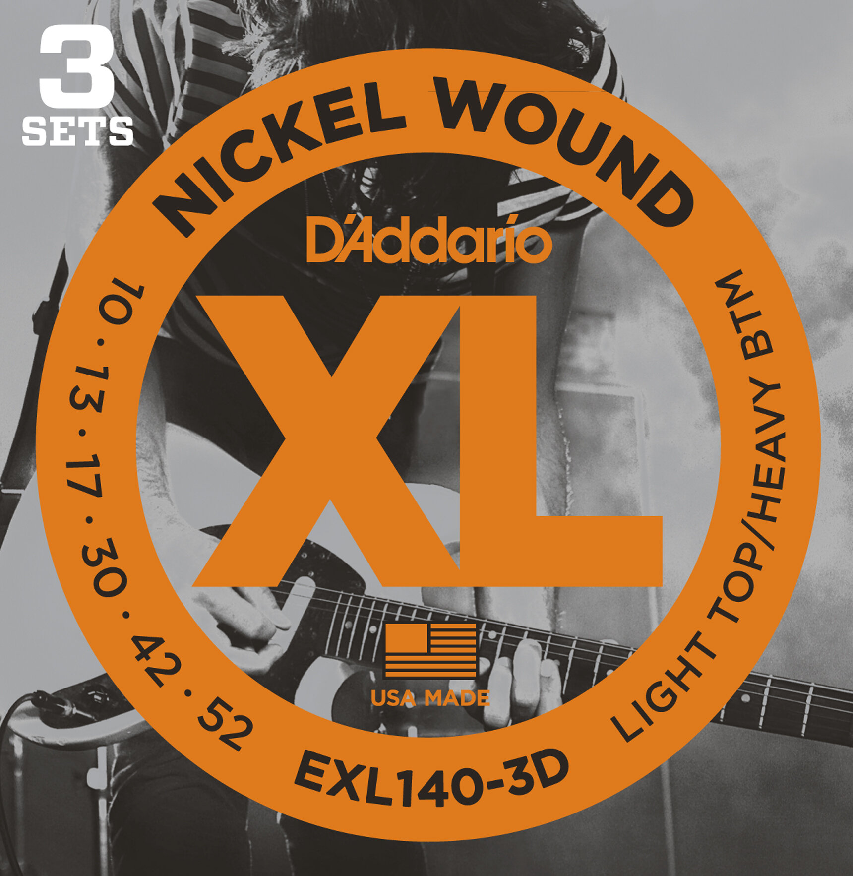 DAddario EXL140 Nickel Wound Electric Strings 3PK -  D'Addario, EXL140-3D
