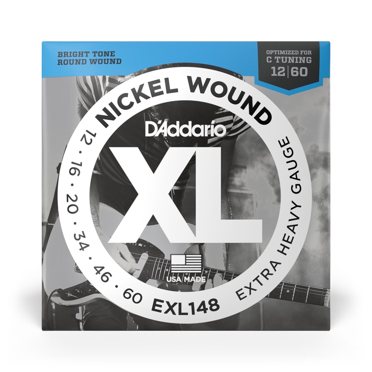 DAddario XL148 NW DropC Tuning Elec Guitar Strings