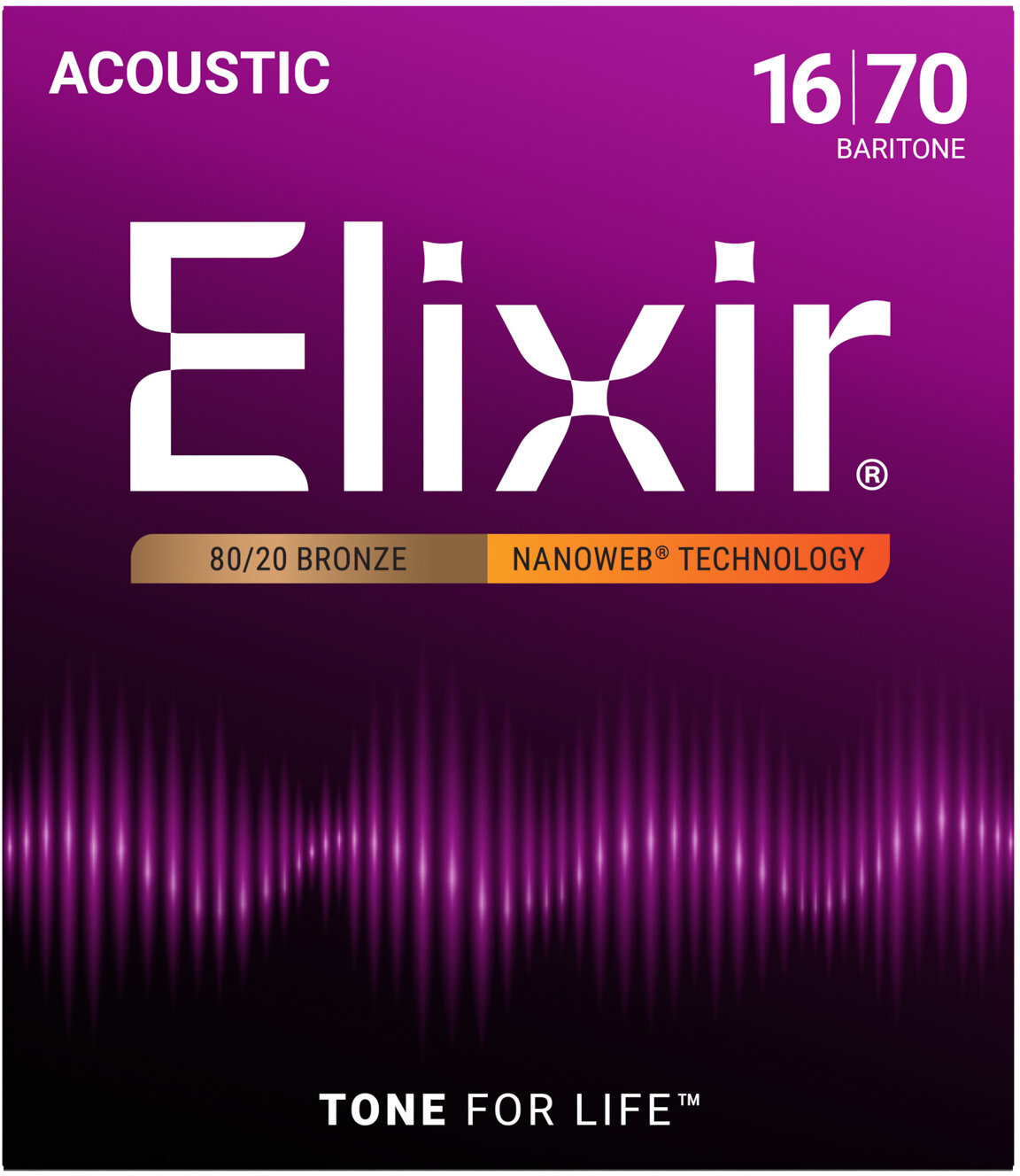Elixir 11306 NANOWEB 80/20 Brz Acou Bari Strings