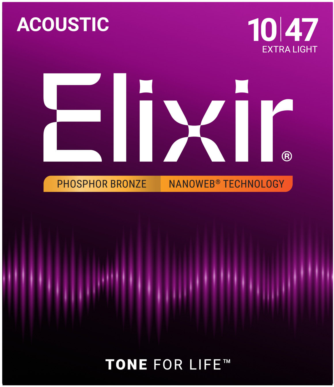 Elixir Phosphor Bronze Acoustic String Xtra Light