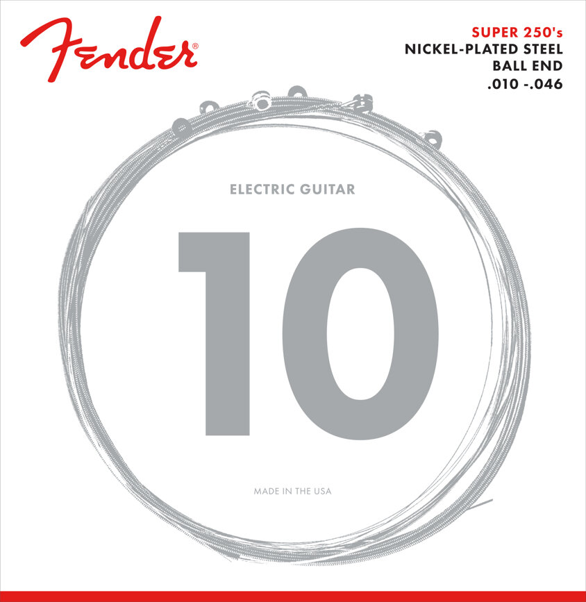 Fender Super 250s Nkl Stl El Strings 250R 10-46
