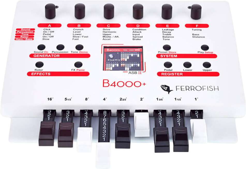 Ferrofish B4000 Plus Drawbar Organ Module