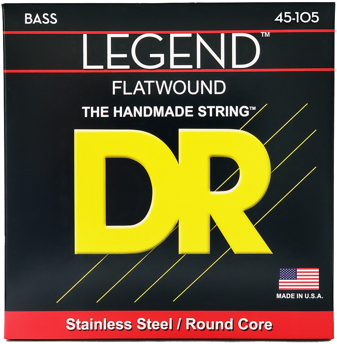 DR Strings FL45 LEGEND Flatwound Bass Strings