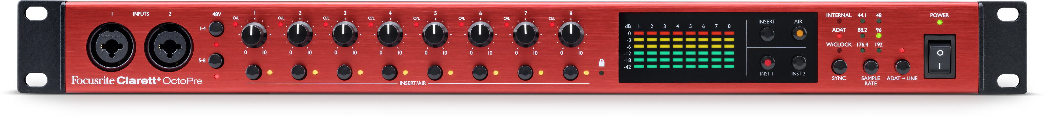 Focusrite Clarette Plus OctoPre Microphone Preamp -  Clarett Plus OctoPre
