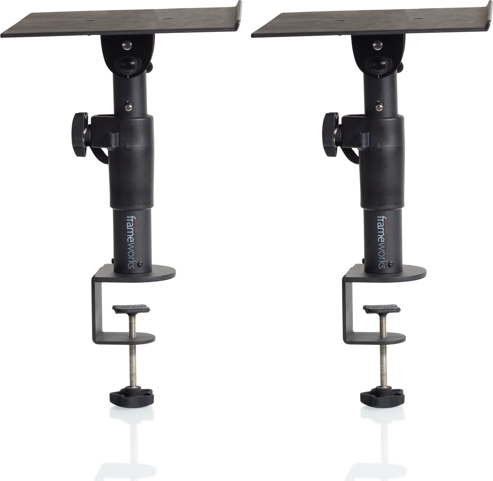 Gator GFWSPKSTMNDSKCMP Clamp-On Monitor Stand