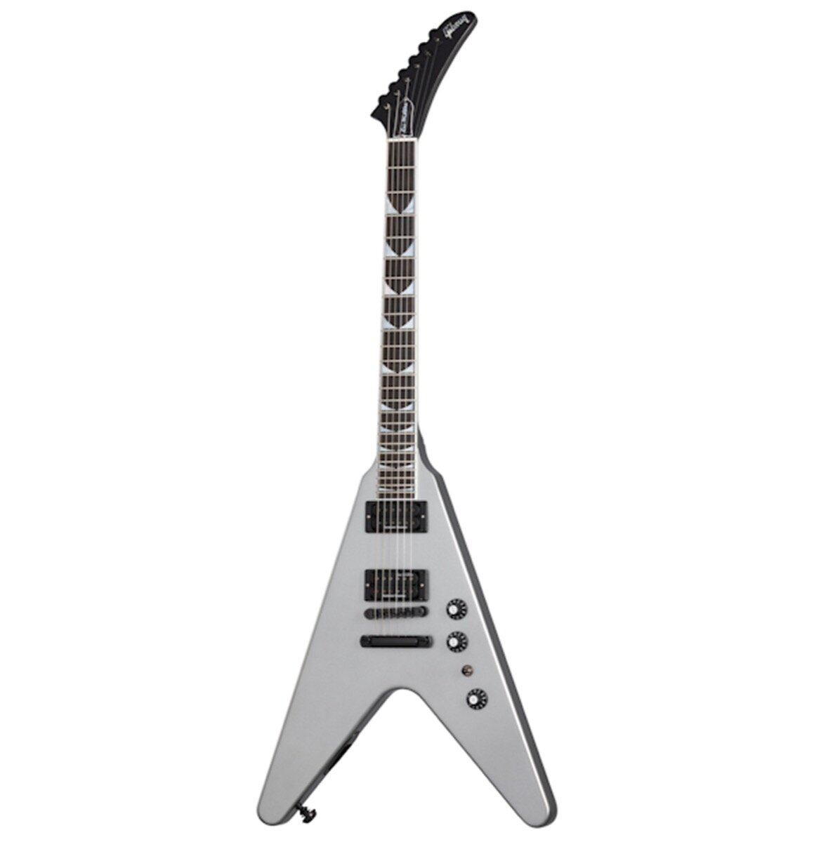 Gibson Dave Mustaine Flying V EXP Silver Metal WC -  DSVX00S1BC1