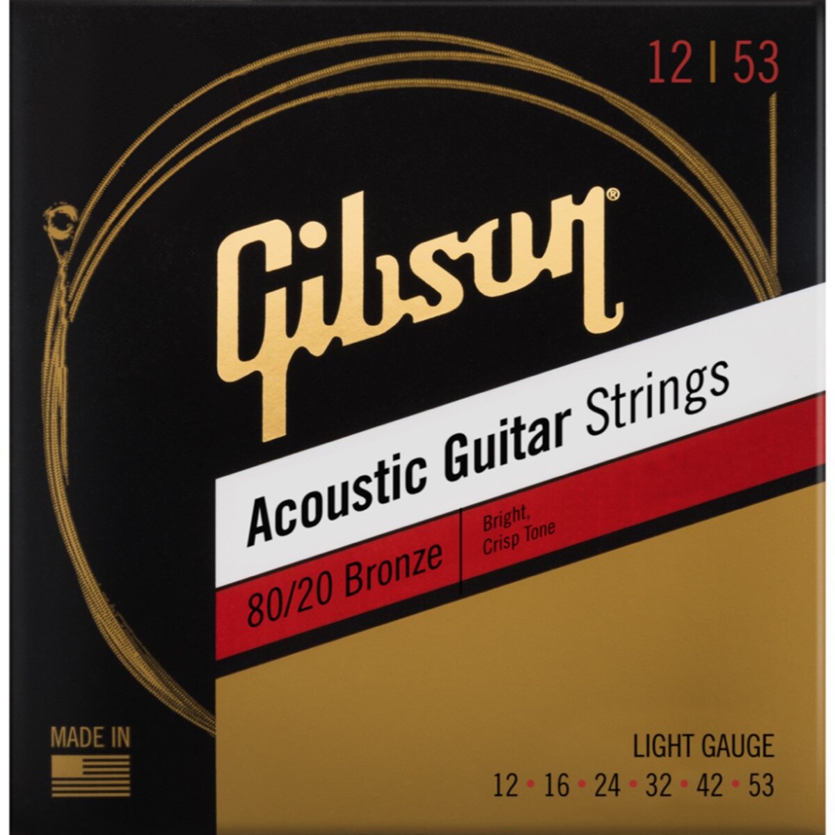 80/20 Bronze Acoustic Light .012 - Gibson SAG-BRW12