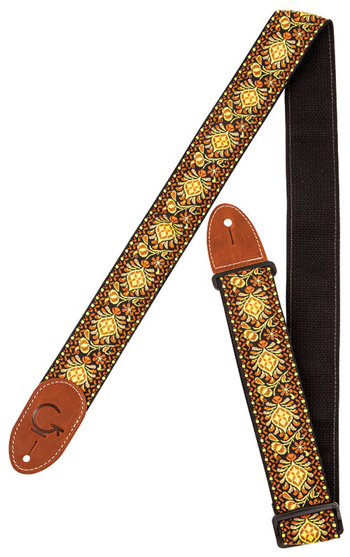 Gretsch G Brand Guitar Strap Yellow Orange