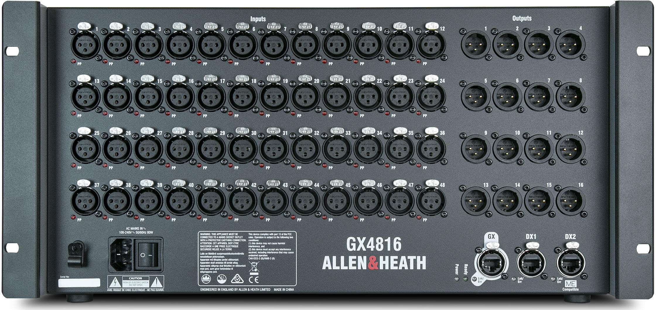 Allen And Heath AHGX4816 48x16 Stagebox