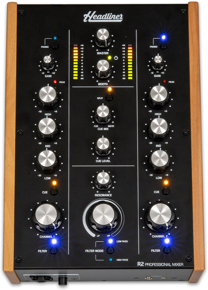 Headliner R2 2 Channel Rotary DJ Mixer