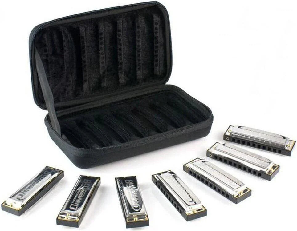Hohner Bluesband 7 Pack G,A,Bb,C,D,E,F Case
