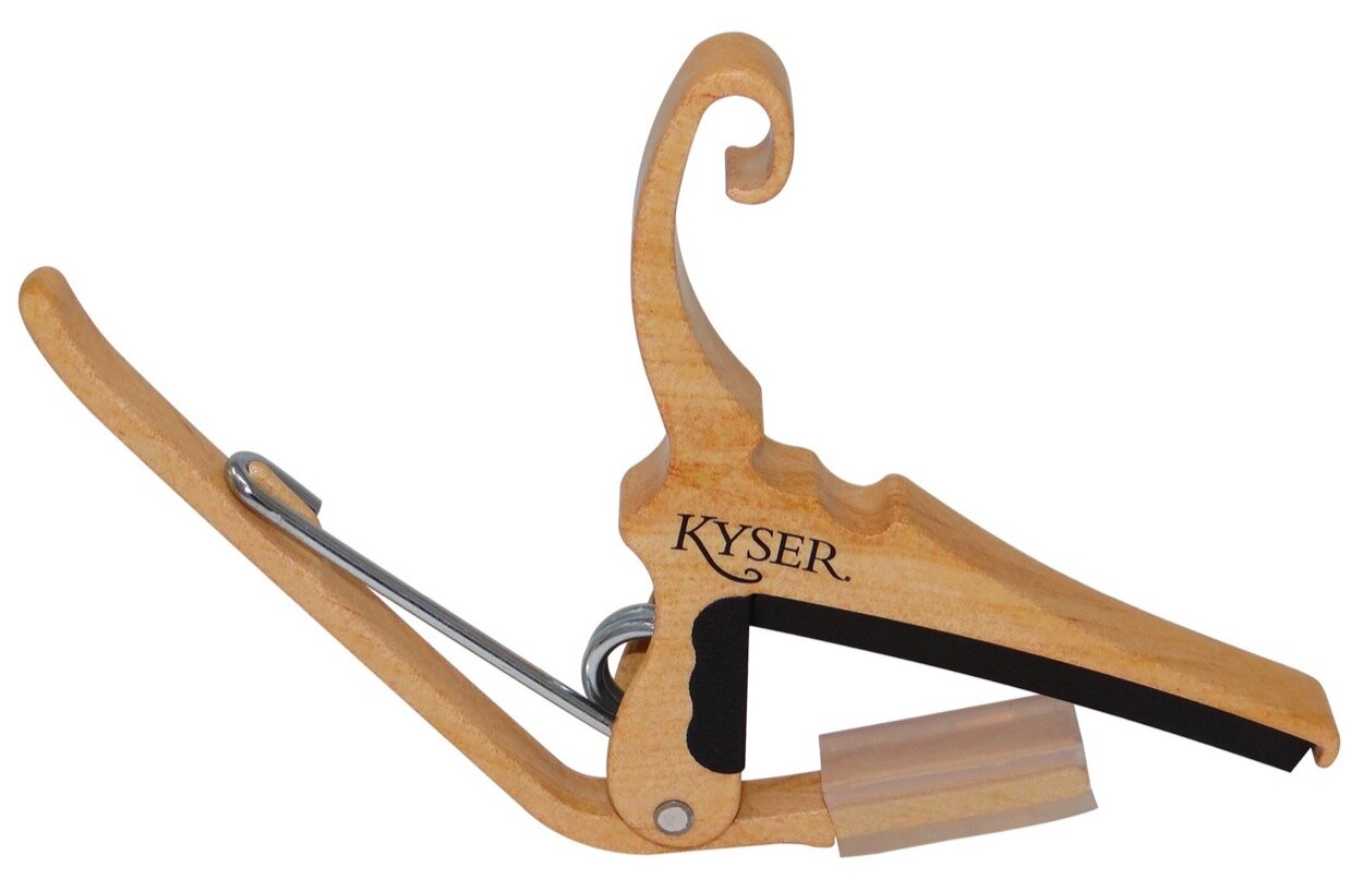 Kyser Quick-Change Guitar Capo Maple -  KG6MA