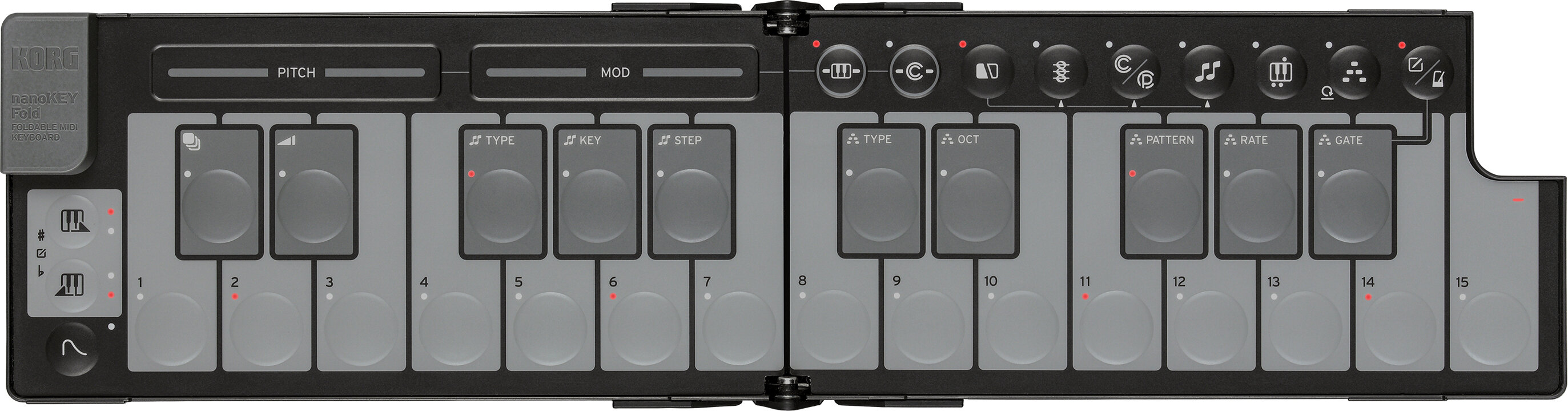 Korg NanokeyFold Foldable MIDI keyboard in BLACK