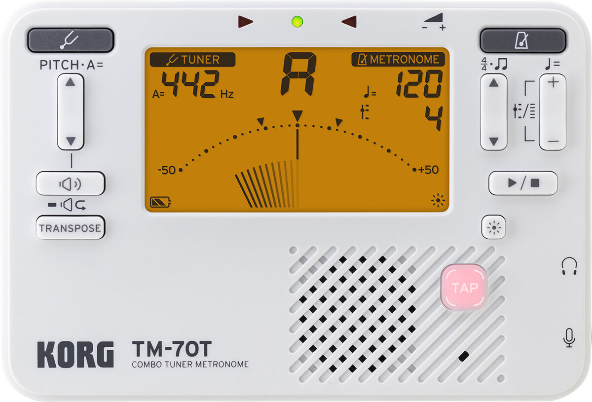 Korg TM70T Tuner Metronome White