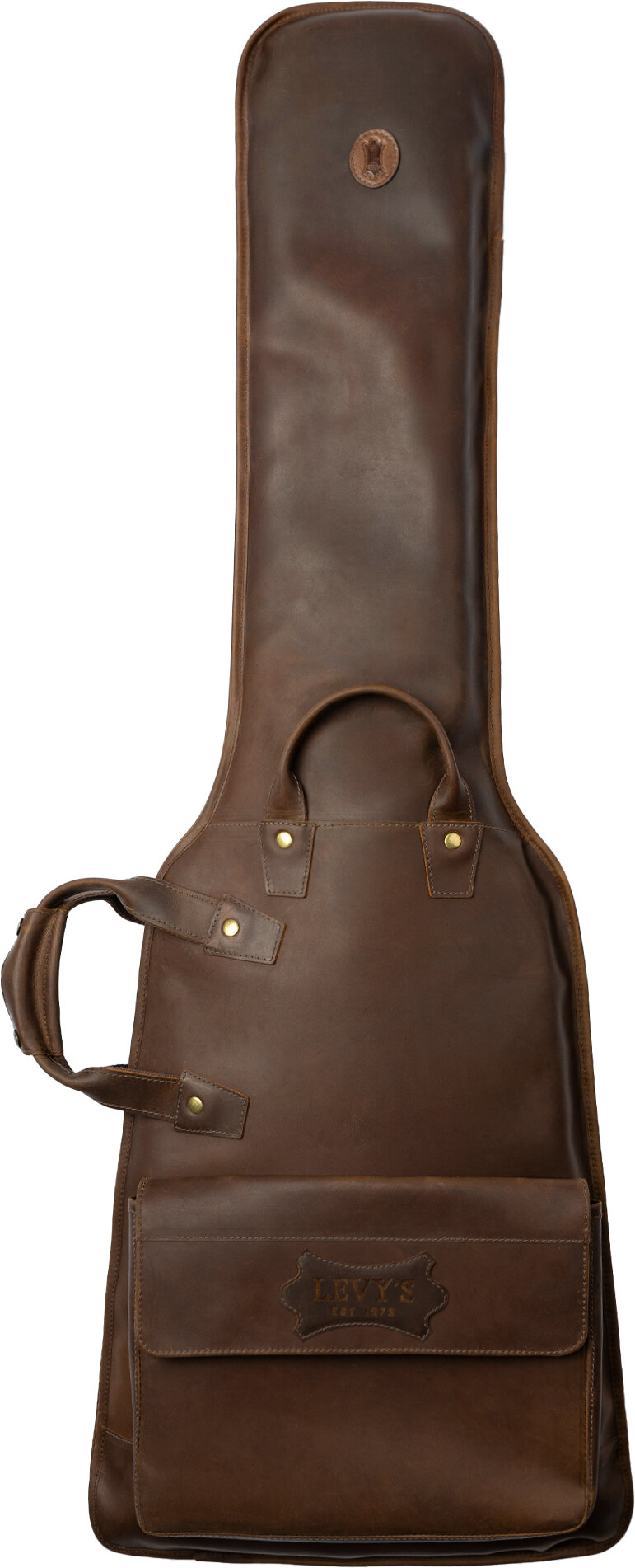 Levys LM19CHBRN Leather Bass Guitar Gig Bag