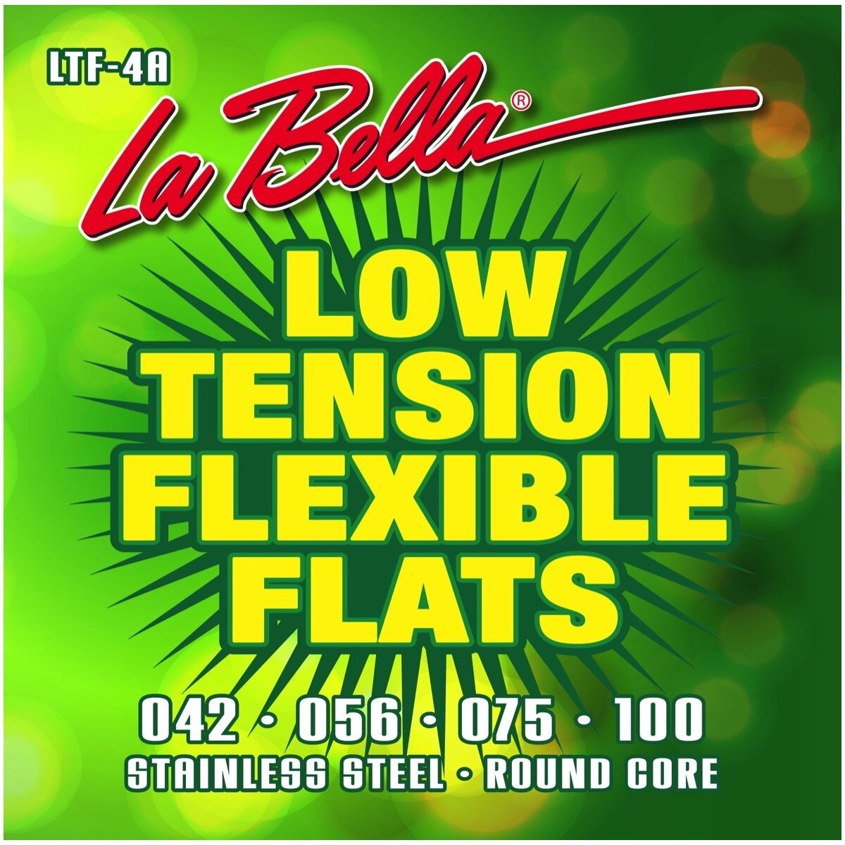 La Bella LTF-4A Low Tension Flexible Flat Bass Str