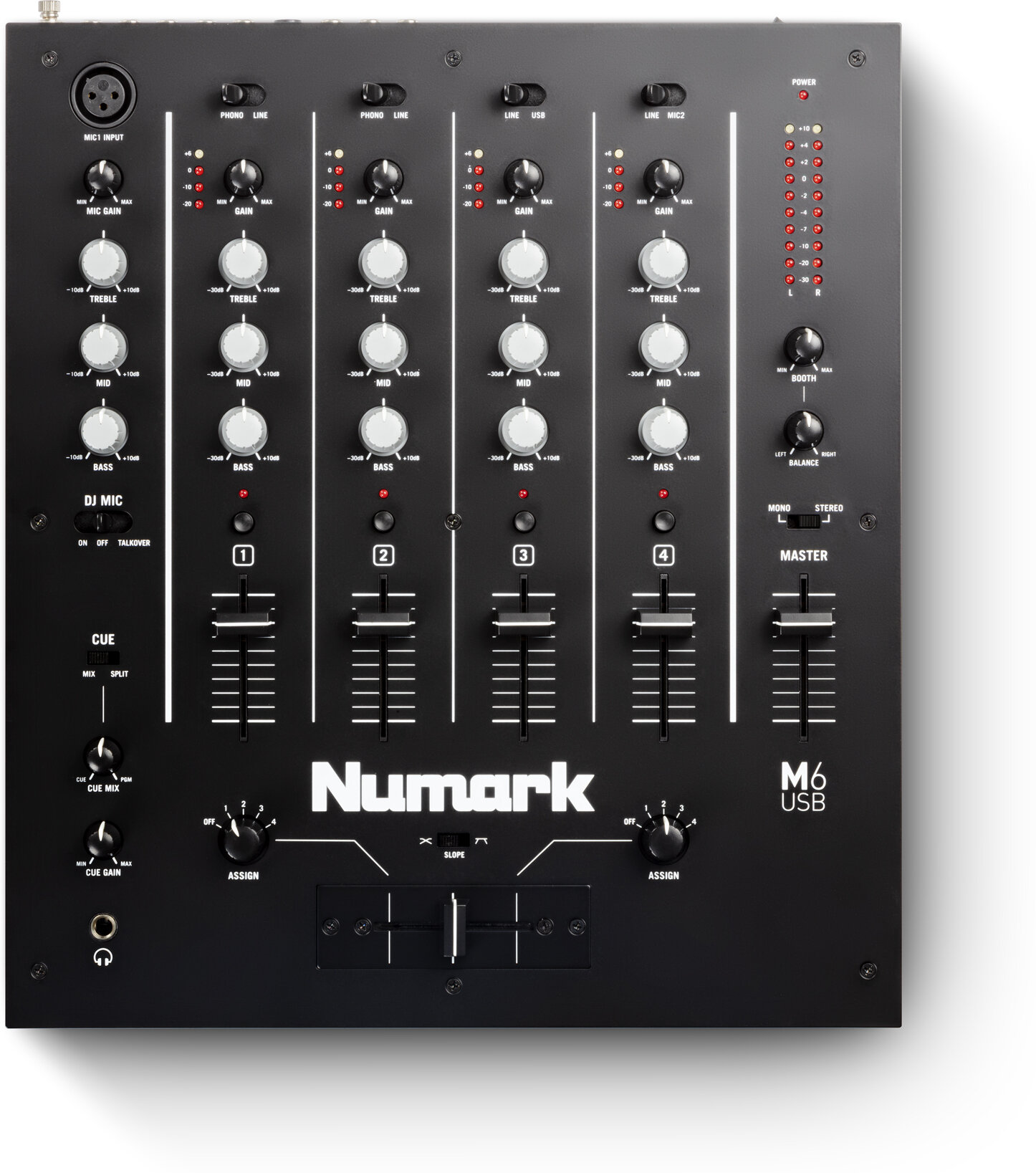 Numark M6 USB BLACK DJ Mixer