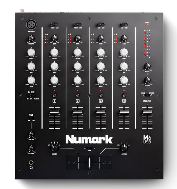 Numark M6 USB BLACK DJ Mixer -  M6USBBlack