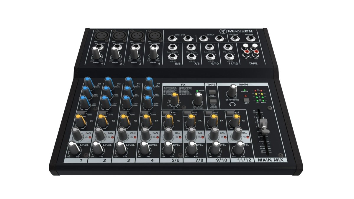 Mackie Mix12FX 12 Channel Compact Mixer With FX -  2044096-00