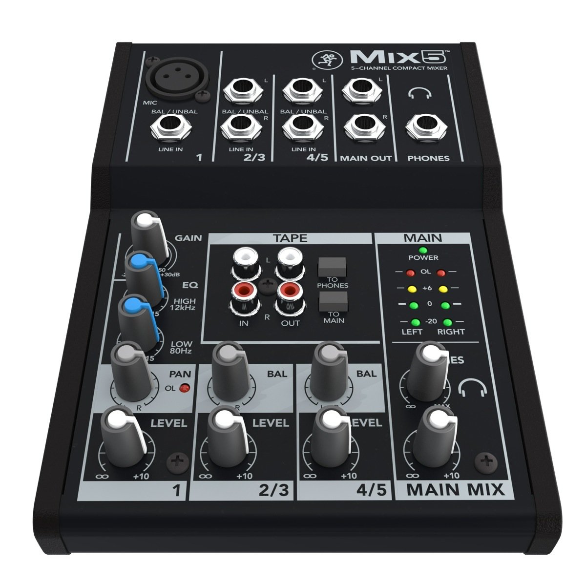 Mackie Mix5 5-Channel Compact Mixer -  2044094-00